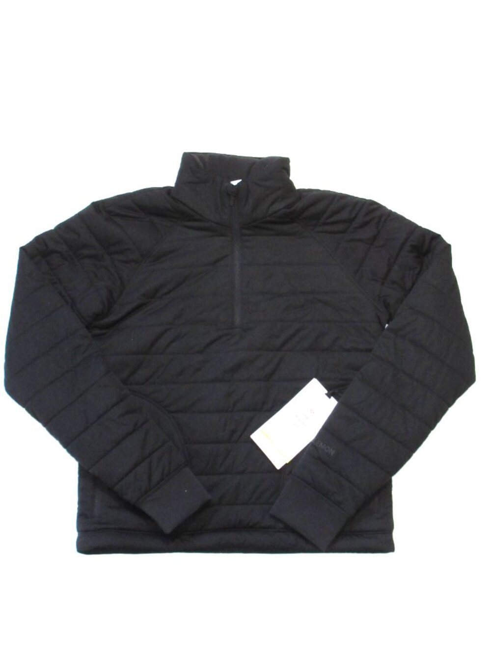NWT Lululemon Dynamic Movement 1/2 Half Zip in Black Quilted Jacket 6